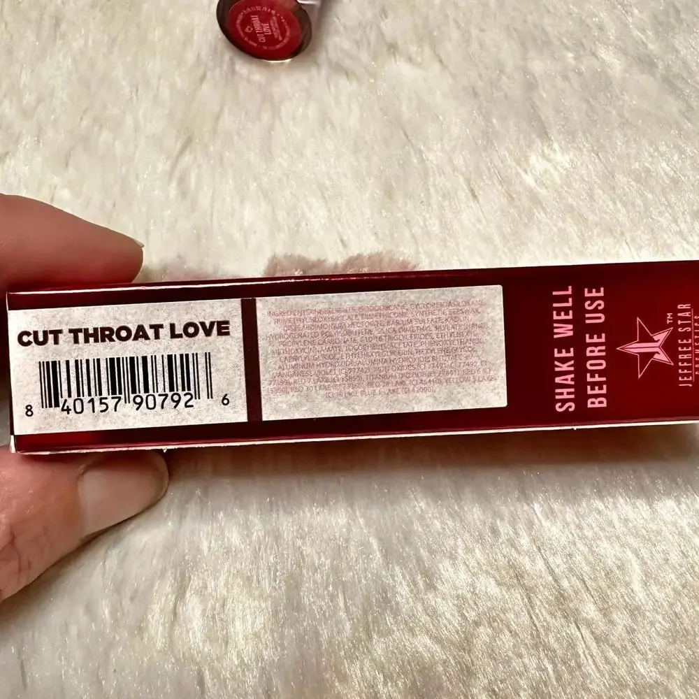 NIB Jeffree Star Limited Ed Velour Liquid Lipstick Cut Throat Love Full Sz 5.6ml